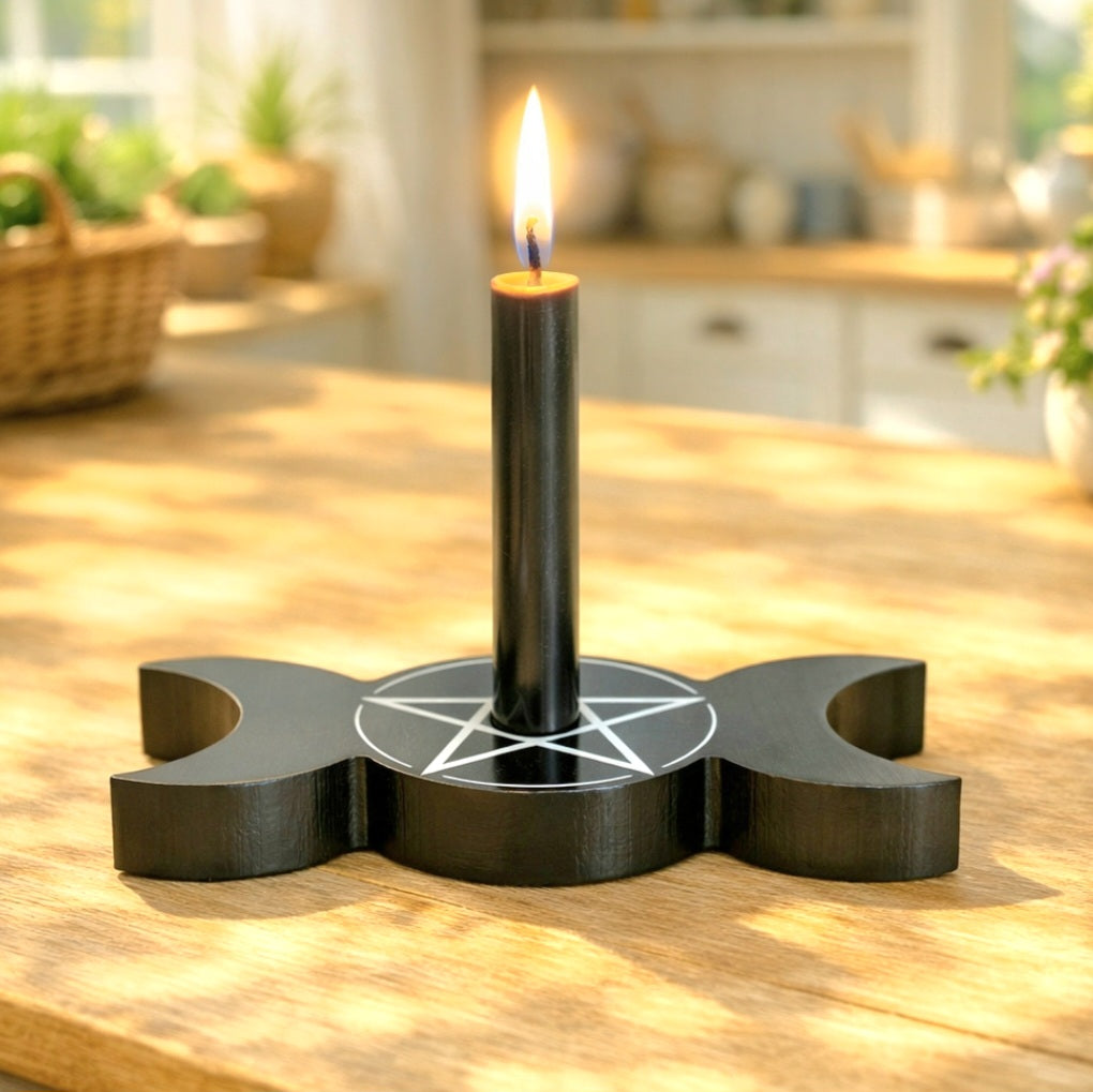 Triple Moon Candle Holder