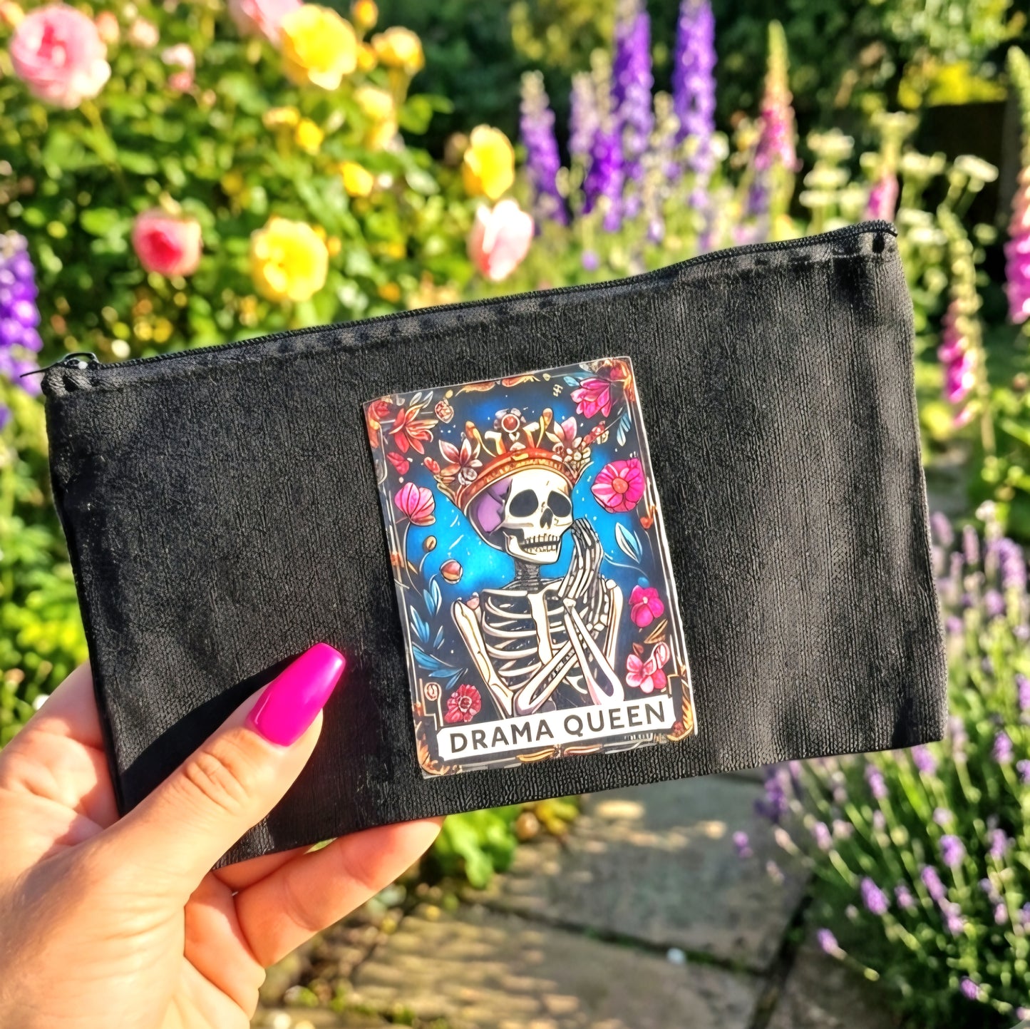 Drama Queen Tarot Zip Up Bag / Pouch