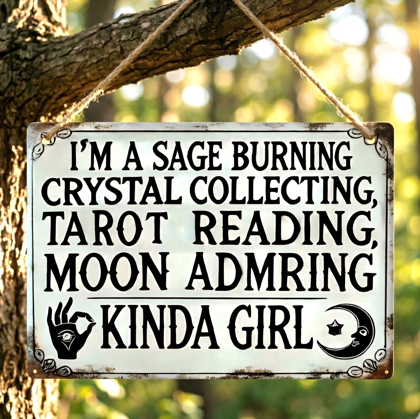 Wooden Mantra Sign
