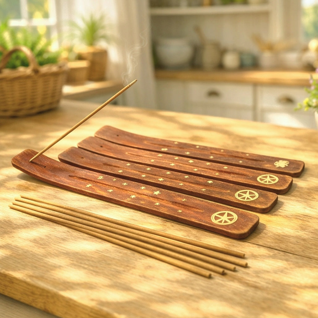Wooden Incense Holder
