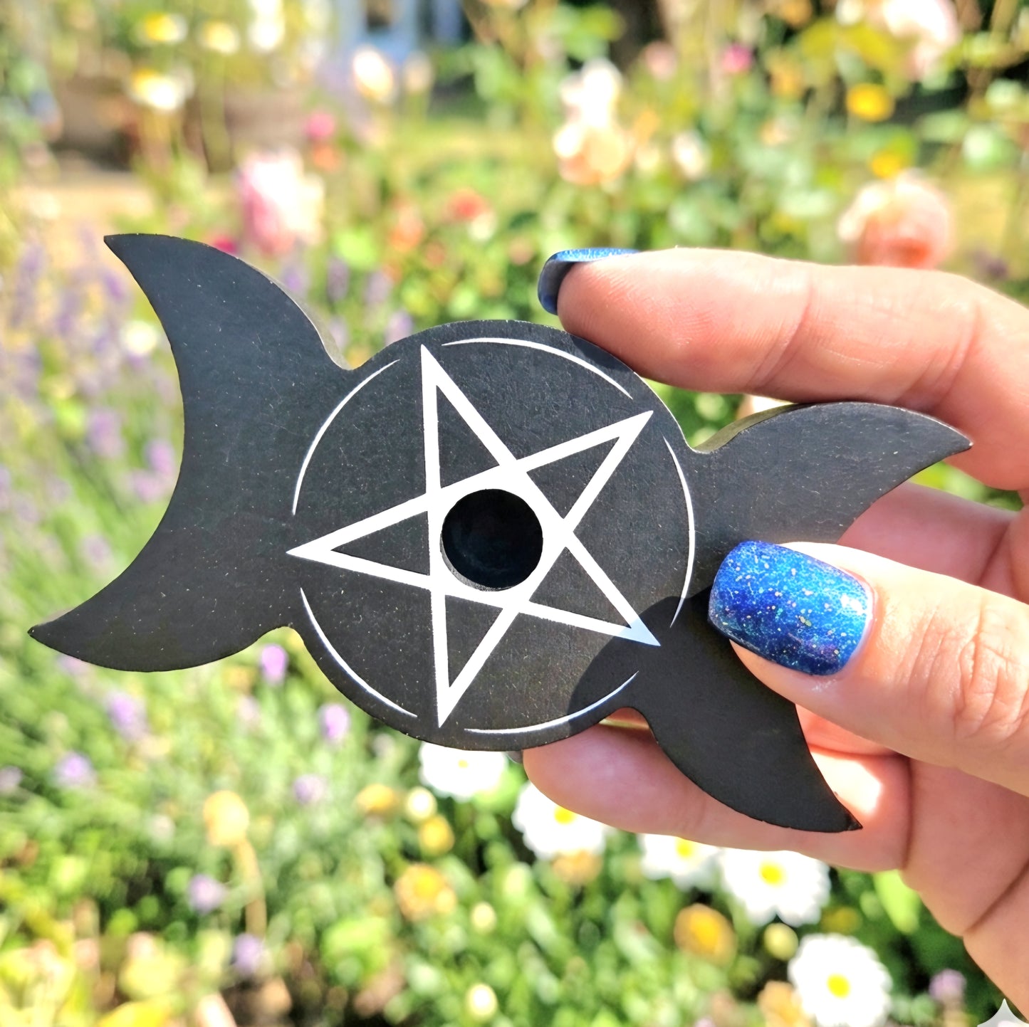 Triple Moon Candle Holder